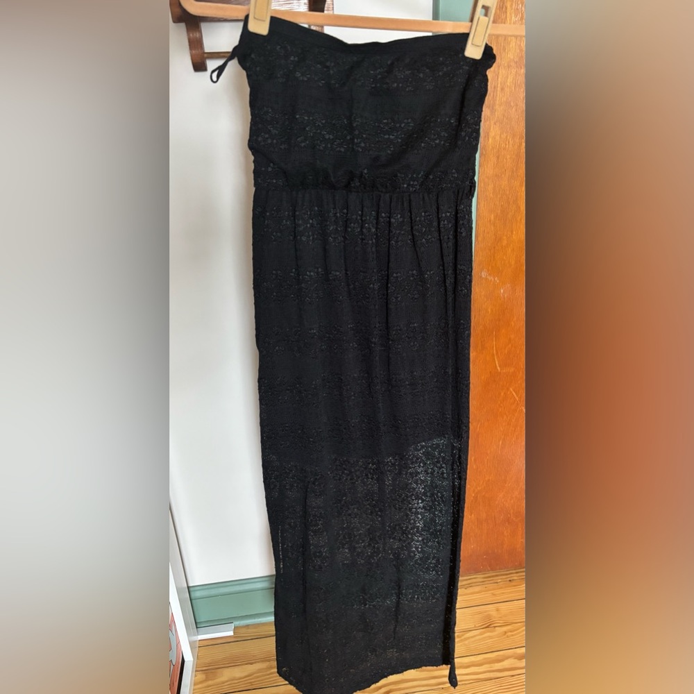 Unbranded Black Lace Strapless Dress